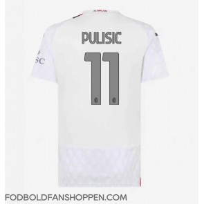 AC Milan Christian Pulisic #11 Udebanetrøje Dame 2023-24 Kortærmet